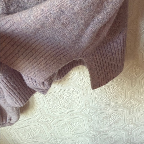 Madewell Payton Pullover Sweater in Coziest Yarn Heather Lilac Purple Size S - Picture 6 of 11